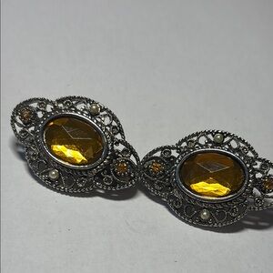 Elegant Silver and Gold Filigree Earrings